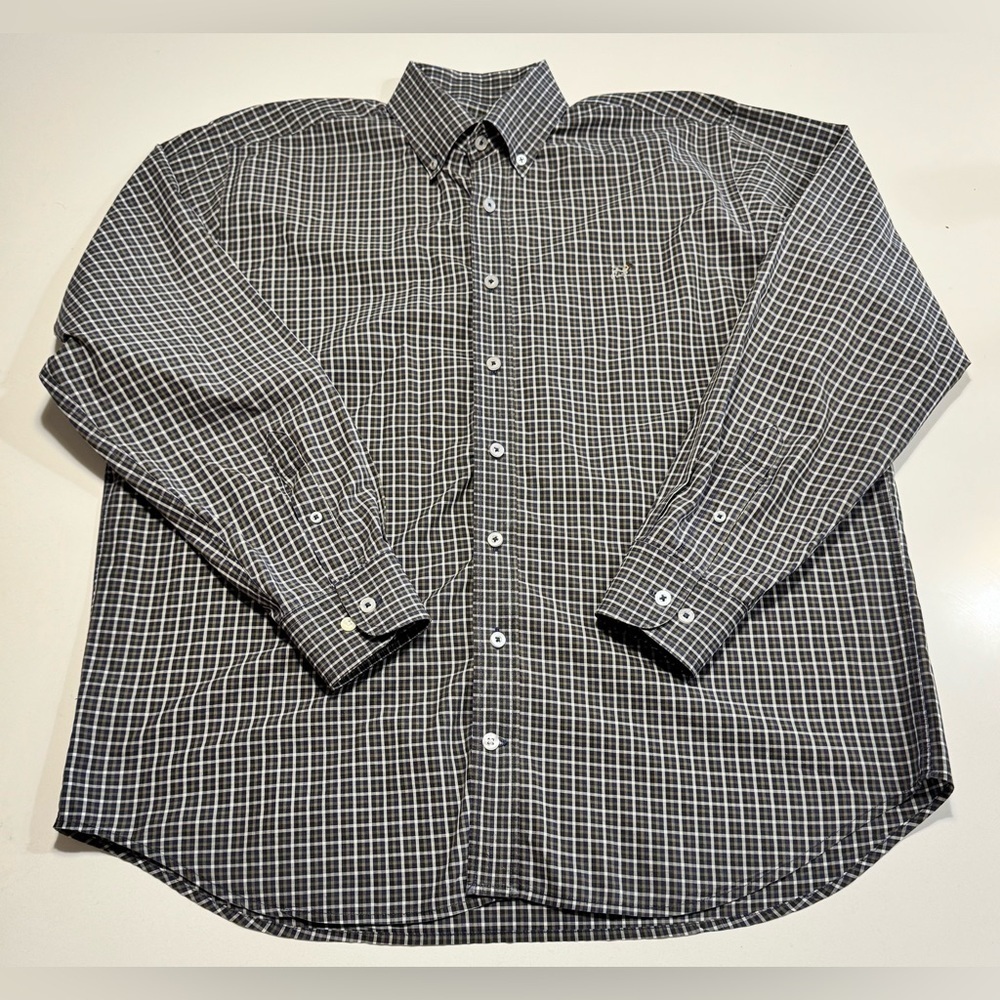 Southern Point Co The Hadley Shirt Mens Medium Long Sleeve Button Up Green Plaid - Picture 1 of 8